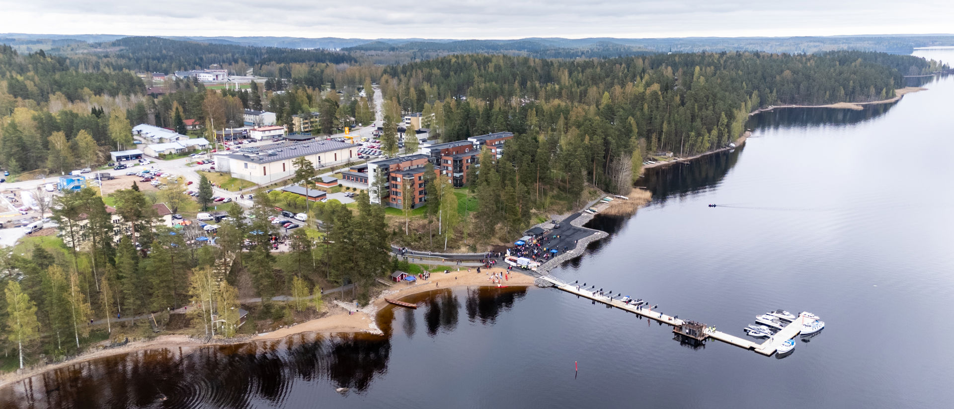 Ruokolahden satama ilmakuva