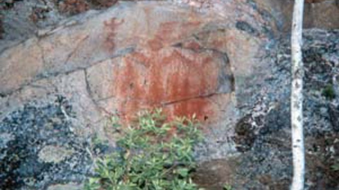 Kolmiköytinen Rock Painting